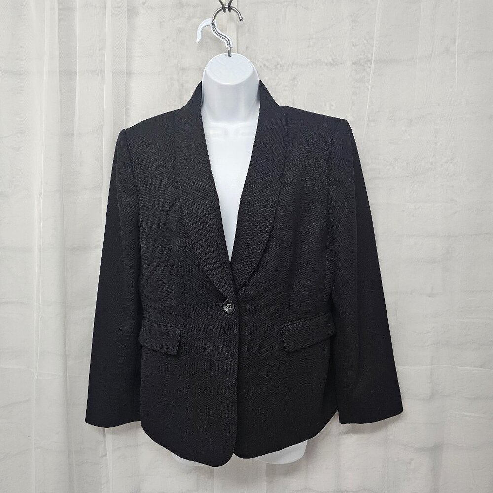 Alex Marie Black Blazer Single Breasted Classic Business Office 12P